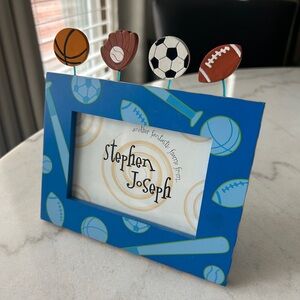Stephen Joseph Blue Sports Picture Frame